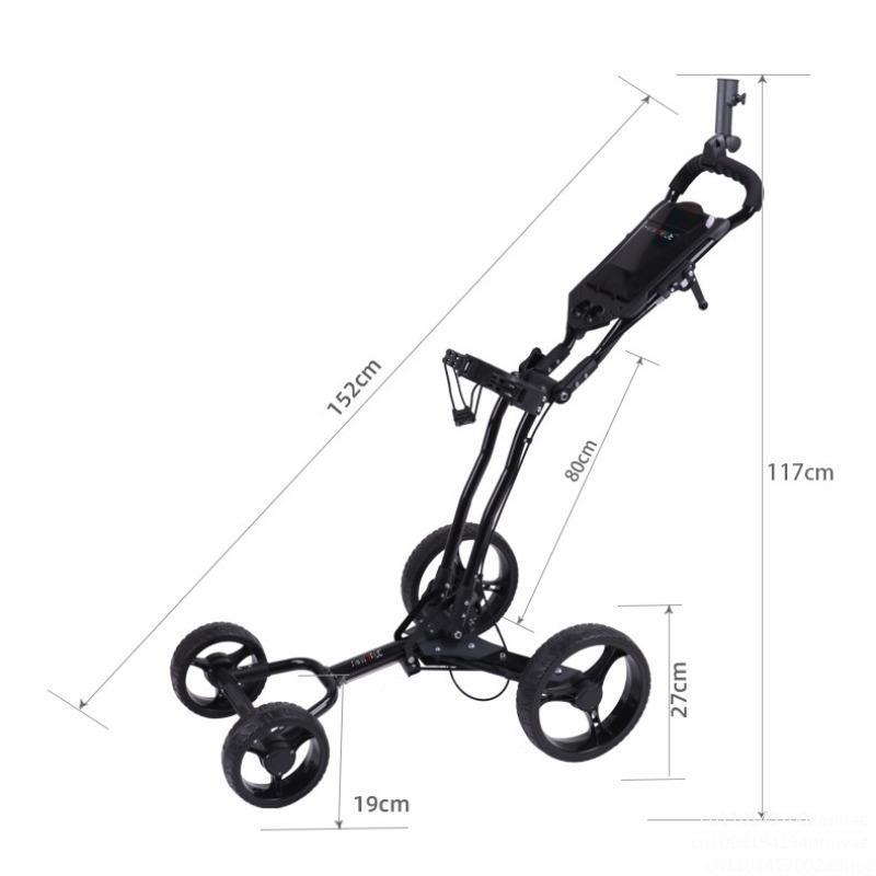 Chariot de golf pliable à 3 ro - Golf Bag Stand Cart avis et prix