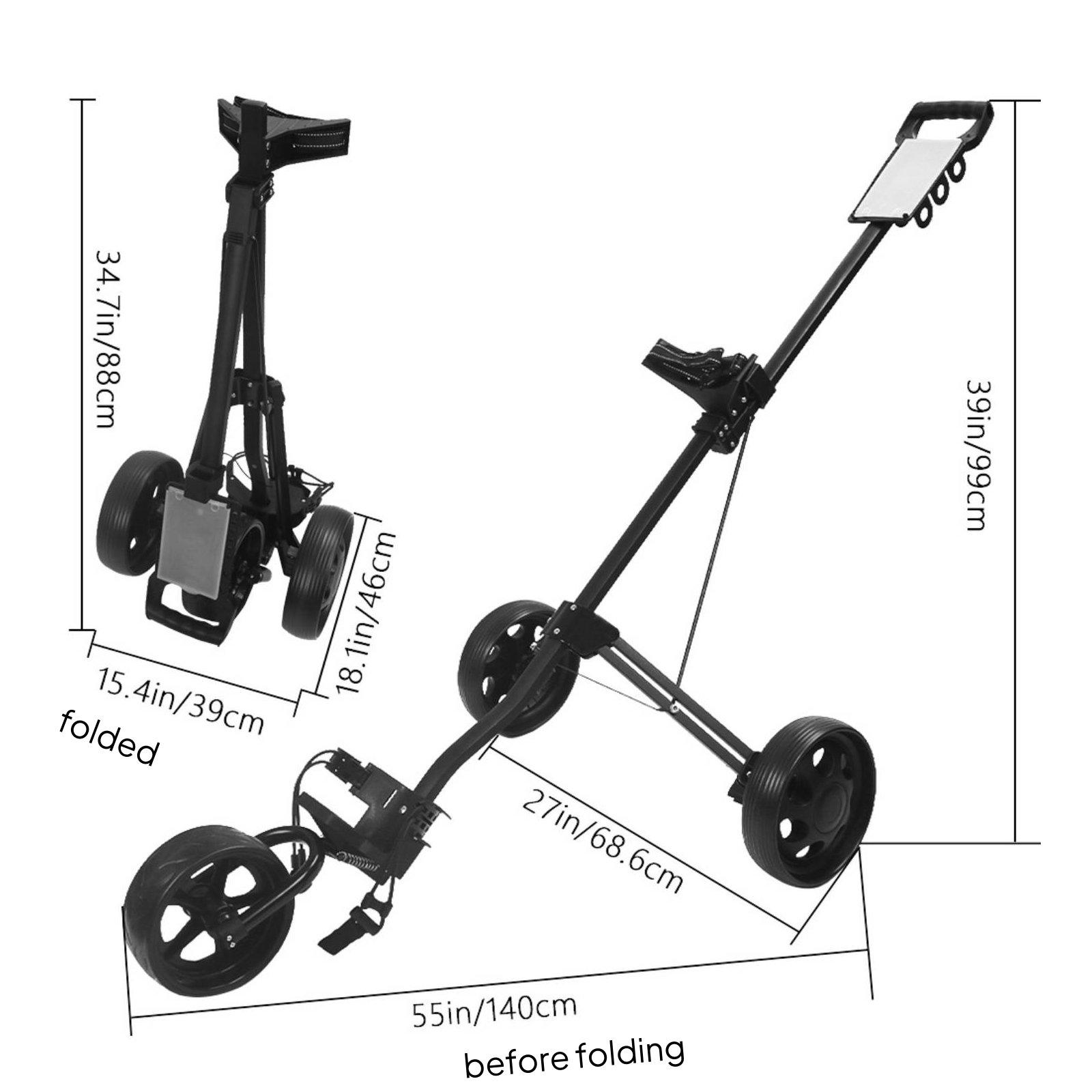 Chariot de golf pliable en all - Golf Equipment Bag avis et prix