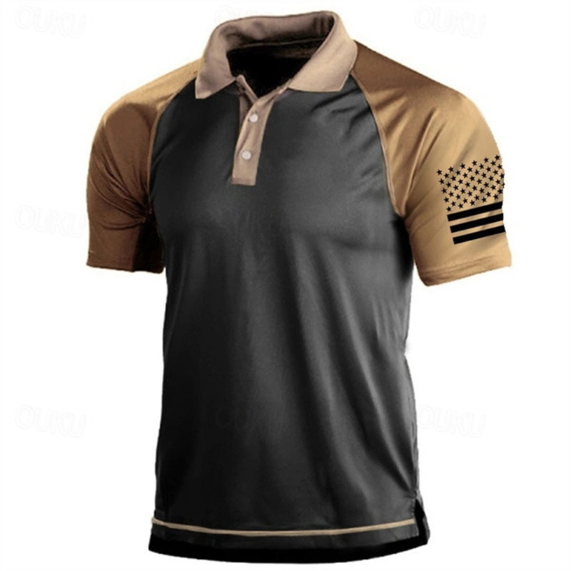 Polo à motif de drapeau améric - Golf Equipment Rental avis et prix