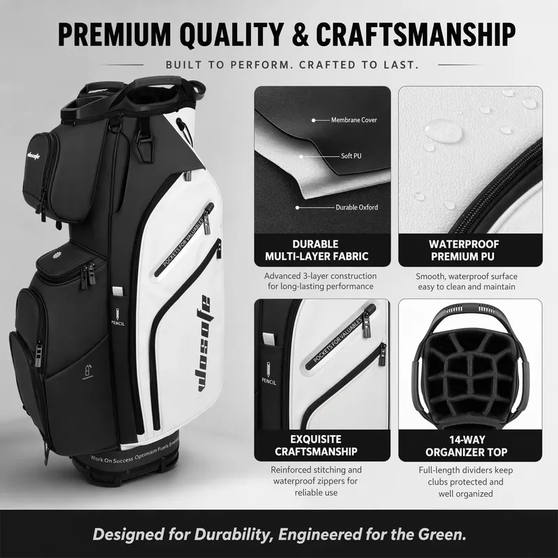 Sac de golf Wosofe 14 comparti - Golf Bag Stand Cart avis et prix
