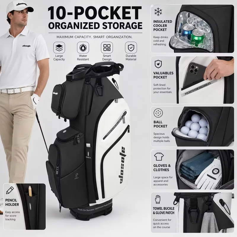 Sac de golf Wosofe 14 comparti - Golf Bag Stand Cart avis et prix